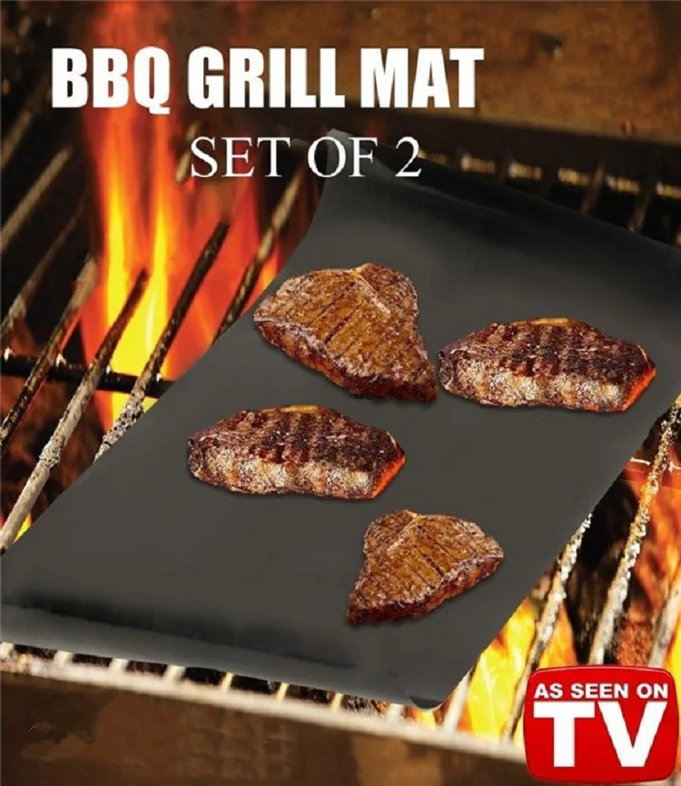 Grill Mat Set of 2 Nonstick BBQ Grilling Mats 15.8 x 13 Inchmat safety