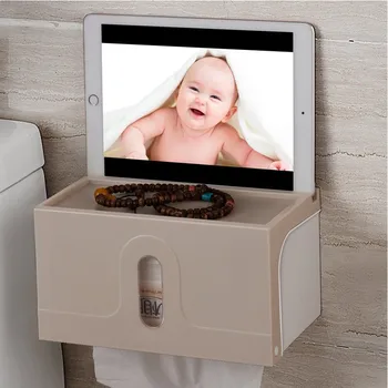 

Bathroom tissue box roll paper tube toilet free punching tray rack large knife paper toilet tray waterproof LO530546