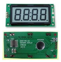 

4-Digits COB Segment LCD Panel Module SPLC100A2 Drive IC 5.0V Yellow Green Backlight