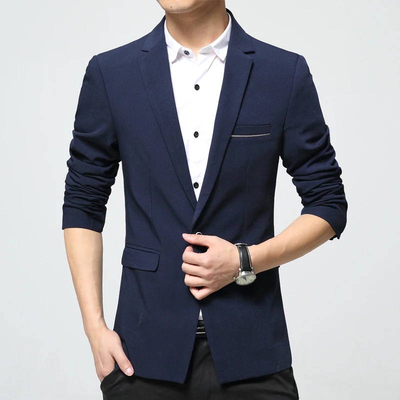 2018 New Arrivals Mens Smart Casual Blazers Suit Male Fashion Slim fit