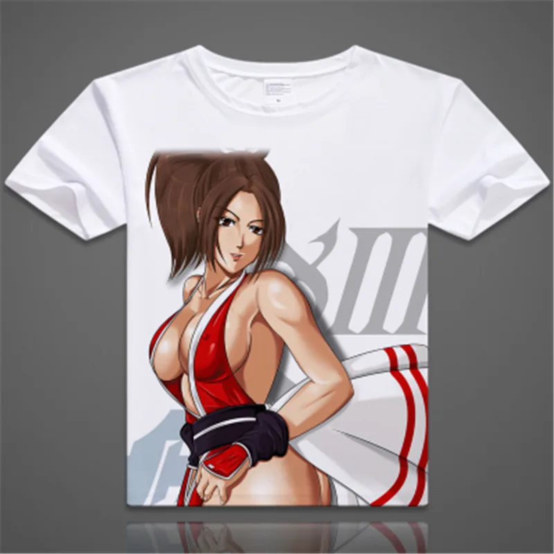 Мужская футболка с короткими рукавами the king of fighters Iori Yagami Leona кё Кусанаги
