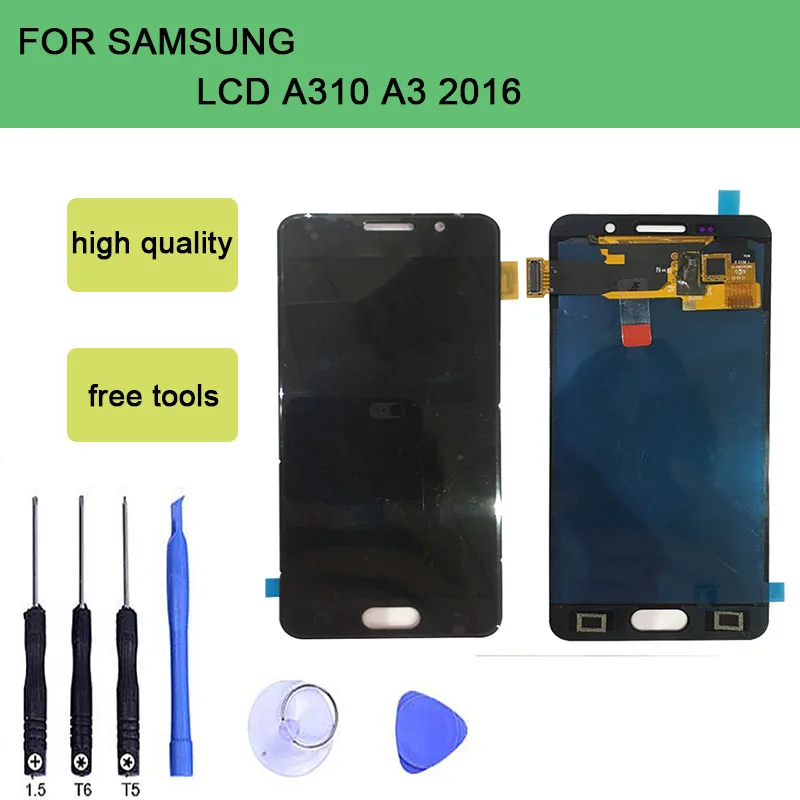 

szHAIyu Tested Well LCD Display A310 Touch Screen For Samsung galaxy A3 2016 A310 A310F LCD Digitizer Assembly With Tools