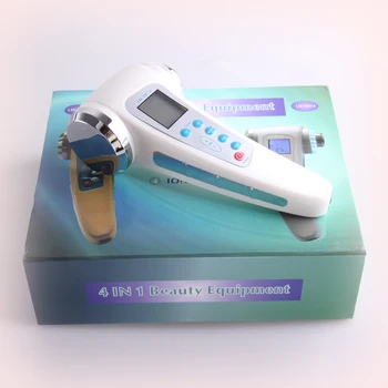 

4 IN 1 LCD Display 1MHZ 3MHZ Ultrasonic +Galvanic Ion +Led Photon Therapy Skin Rejuvenation Face Body Massager Beauty Machine