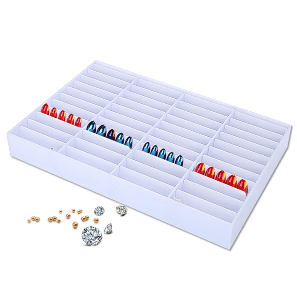 

Transparent Plastic Nail Art Display Makeup Organizer Manicure Storage Box for Small Component Jewelry Tool Bead Pills Box
