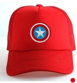 Шапка для маленьких девочек, аксессуары для детей от 3 до 8 лет, бейсболка с единорогом для девочек, летняя кепка водителя грузовика, кепка для детей - Цвет: star red