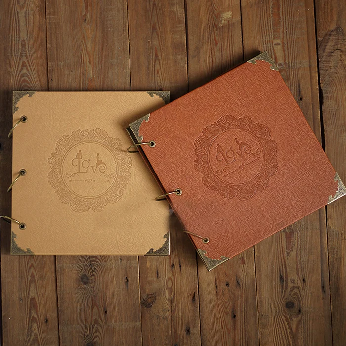 Wedding Upscale Leather Embossed DIY Manual Paste Type Album Album