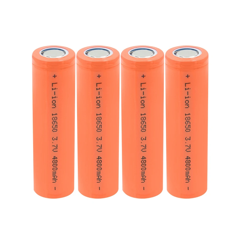 

1-10PCS New 18650 Li-ion Battery 3.7 v 4800 mah 18650 Lithium Rechargeable Battery Cells For Headlamp Toys Flashlight batteries