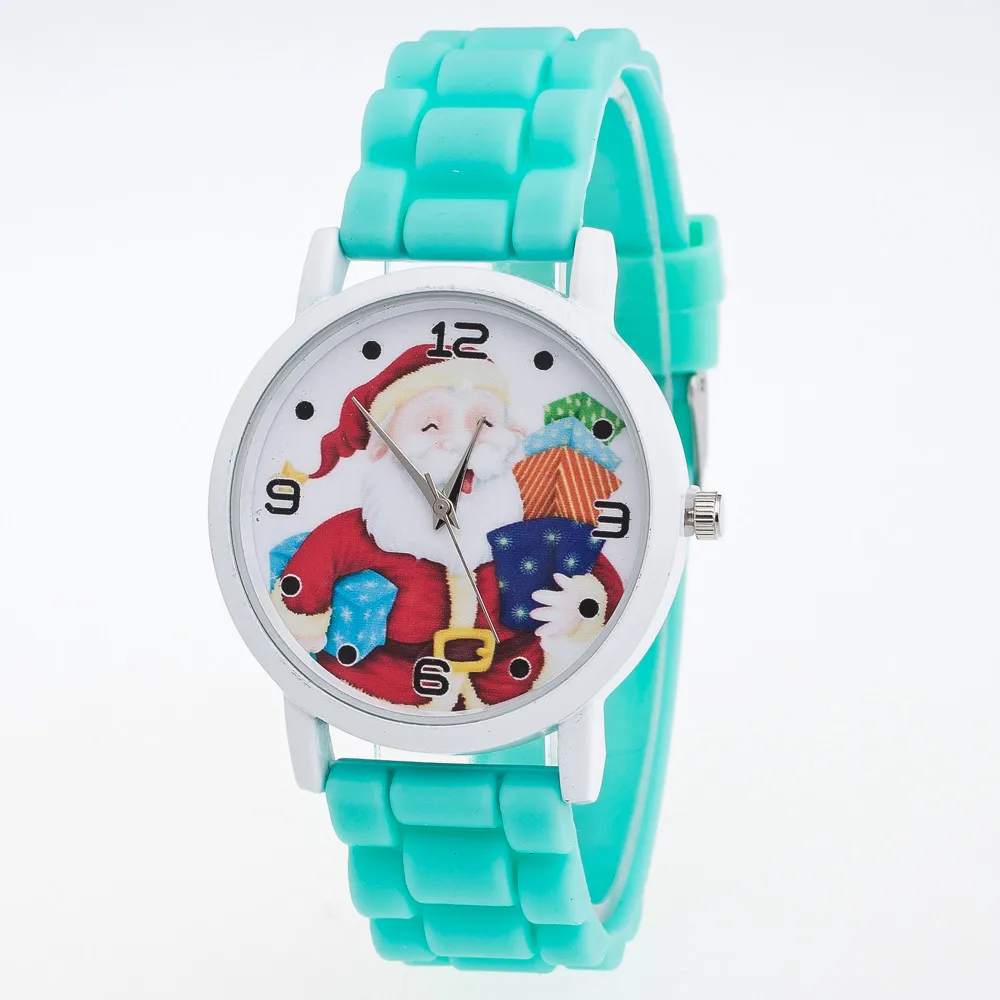 Детские модные часы Санта Клаус циферблат наручные часы zegarek dla dzieci reloj infantil ocuk saat ocuk saati reloj nio