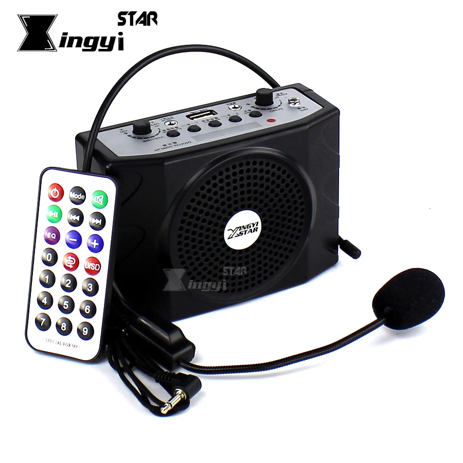 Loudspeaker With Headset Microphone Voice Amplifier Audio