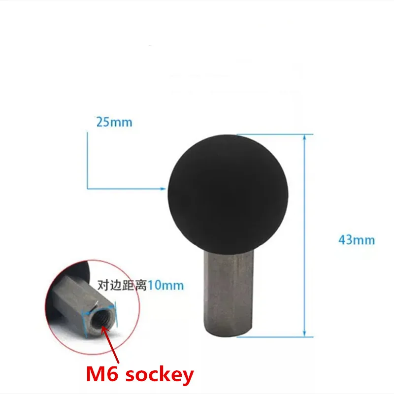 

Stainless Steel Motorcycle Bracket Holder Adapter to 1 Inch Rubber Ball Head Mount with M6 Screw Socket for gopro Smartphone GPS