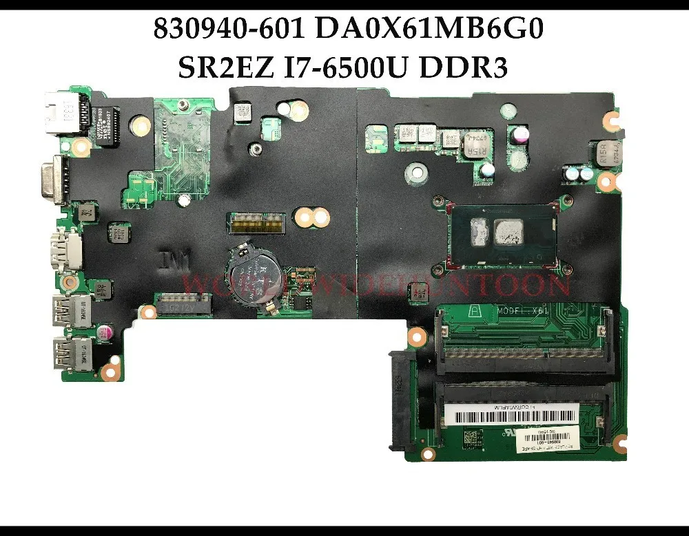 High quality for HP Probook 440 G3 laptop motherboard 830940-601 DA0X61MB6G0 X61 SR2EZ I7-6500U DDR3 100% Fully Tested | Компьютеры и