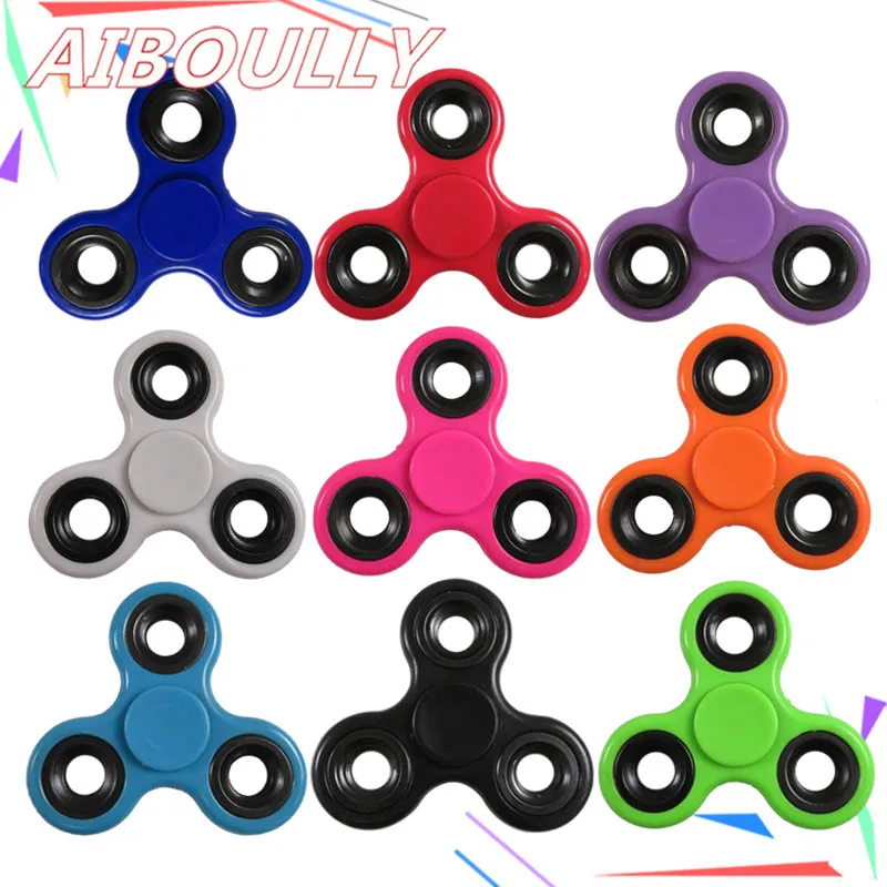 

9 Pcs/ Lot EDC Tri-Spinner Hand Spinner for Autism and ADHD Anxiety Adult Stress Relief Focus Fidget Kid Toys Gift