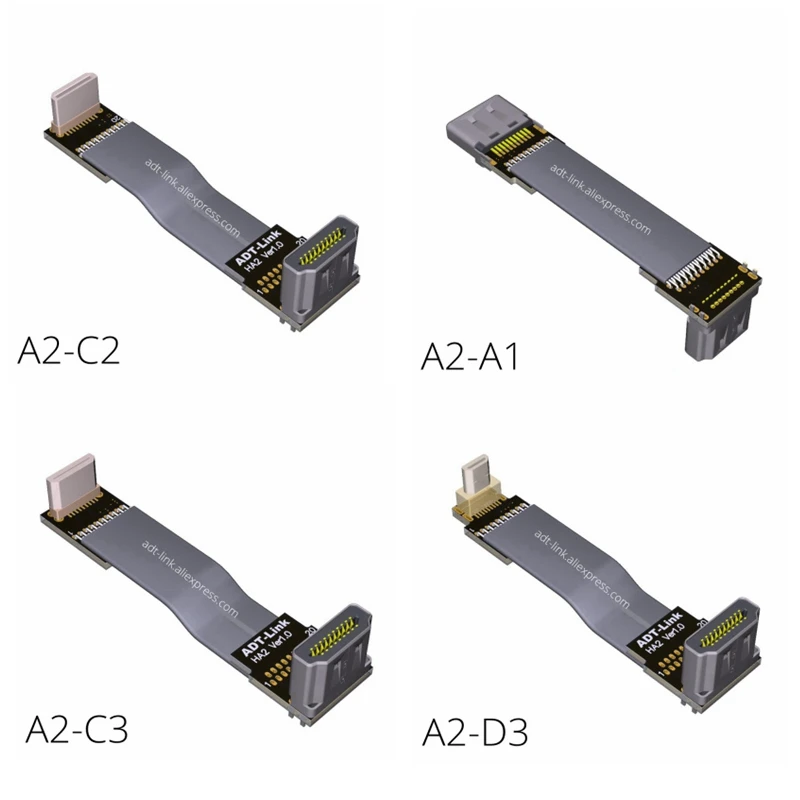 

HDMI Cable 270/90 Degree Angle HDMI to HDMI Cable 5cm-1m HDMI 2.0 Cable 60Hz 4K 3D for TV PS3 Projector Computer FPV Cable A2