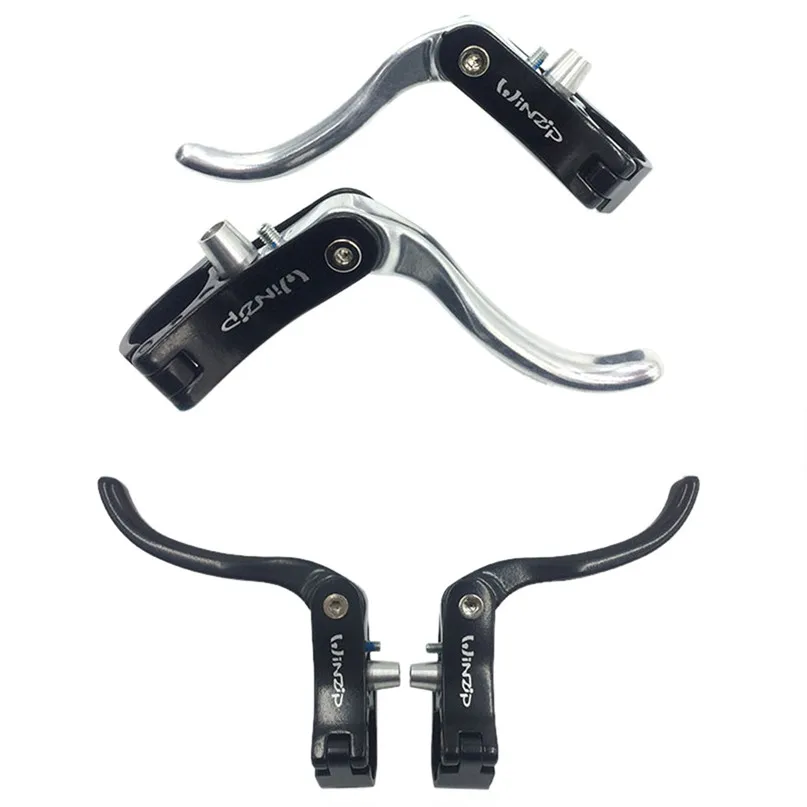 Bicycle Brake Levers Lightweight Alloy Brake Levers 2 Finger Mountain Bike Bicycle BMX MTB V Brake 14.5x9cm #2d04 (1)