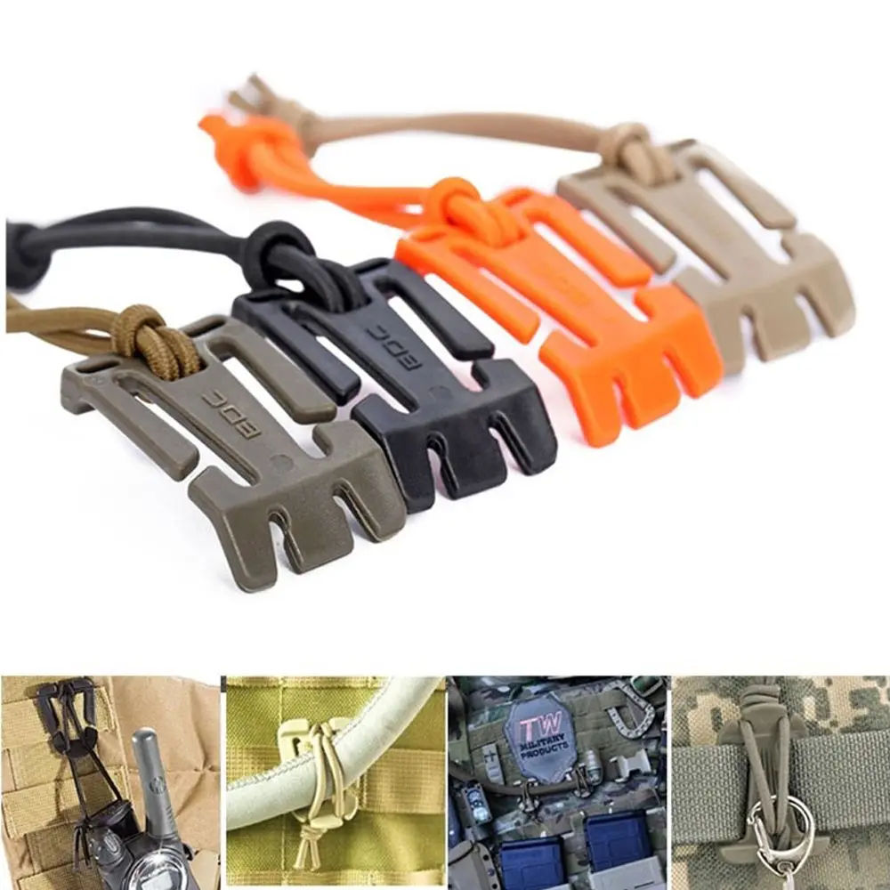 

2pcs Nylon EDC Durable Lightweight Military Tactical Dominator Elastic Cord Secures Webbing Hang Buckle Clip kamp malzemeleri
