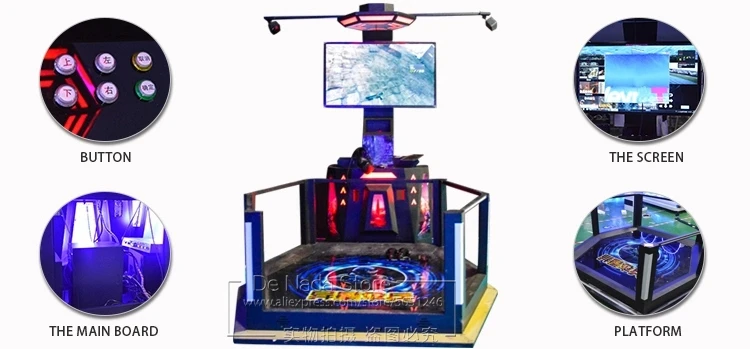Adults Like Play Amusement Device Realistic Battle VR Walker 9D VR Simulator Games Interactive Gun Fight Arcade Game Machines