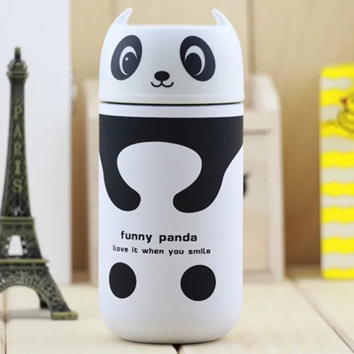 220ml Cute Cartoon Thermos Cup Bottle Stainless Steel Thermocup Vacuum