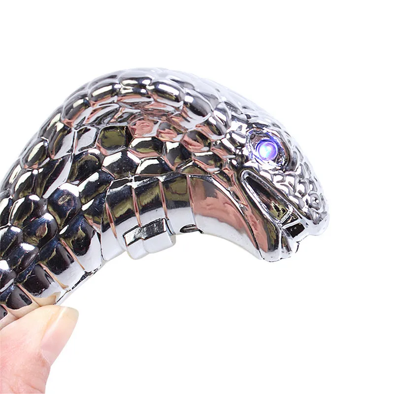 

Blue LED Universal Car Manual Shift Gear Knob Stick Eyes Cobra Chrome Cobra Legal Shift Lever Auto Car Styling Auto Accessories