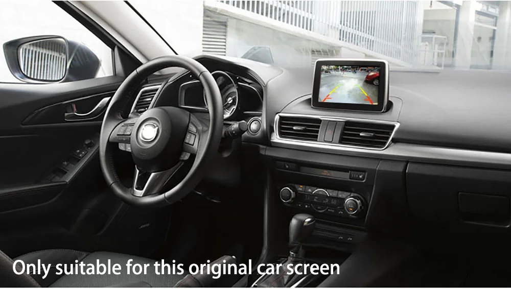 LiisLee High Quality Rear View Back Camera For Mazda 3 Mazda3 Hatchback BM 2014~2017 Connect Original Factory Screen Monitor (9)