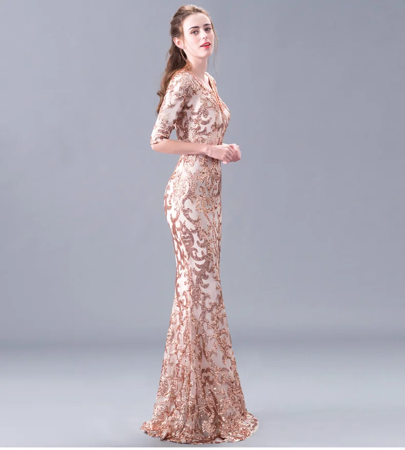 Muslim Mermaid Evening Dresses Long forFormal party Elegant long sleeves prom gowns Evening Dresses tulle vestido de noiva