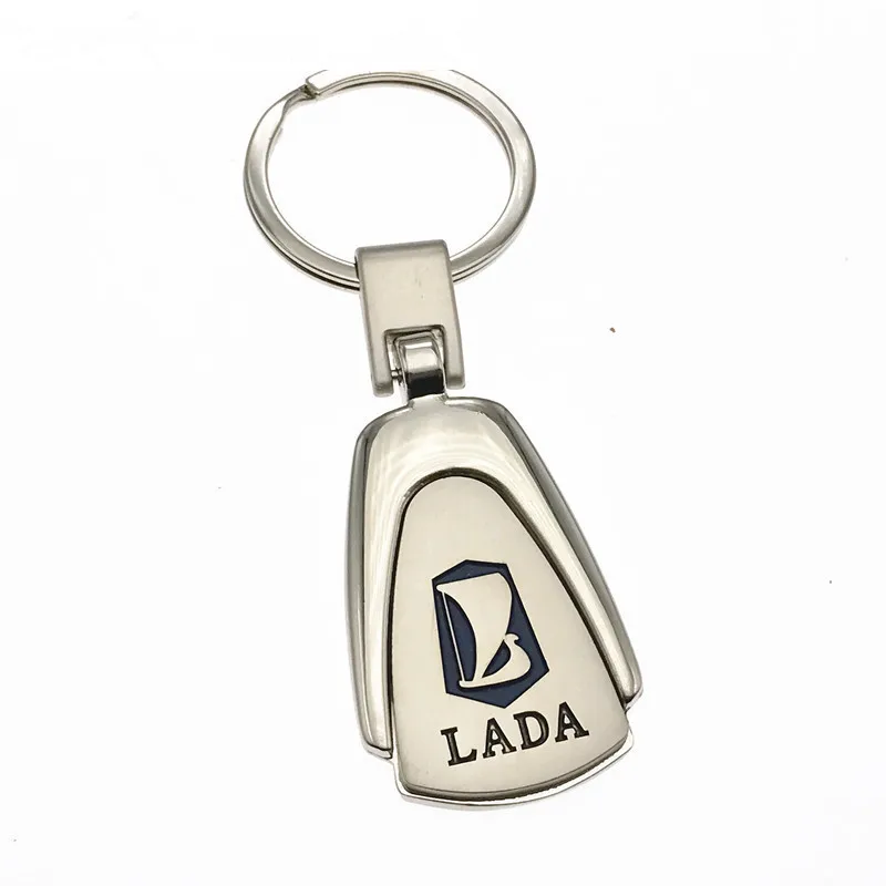 Автомобильный брелок металлический с логотипом авто модные аксессуары для Lada