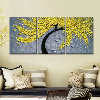 

Canvas Painting palette knife 3D texture acrylic tree painting Wall art Pictures For Living Room home decor cuadros decoracion02
