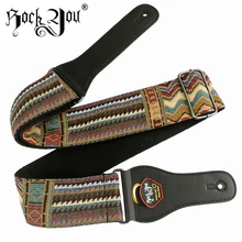 Nova alta qualidade de algodão correia da guitarra acústica correia da guitarra elétrica baixo correia ajustável comprimento largo 6.2 cm