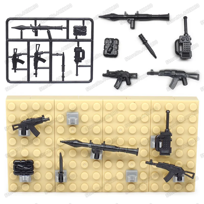 

Hot Military Weapons ww2 Blocks Rocket Launcher Gun Army Figures Special Forces Soldier Moc Compatible Other Building Blocks Toy