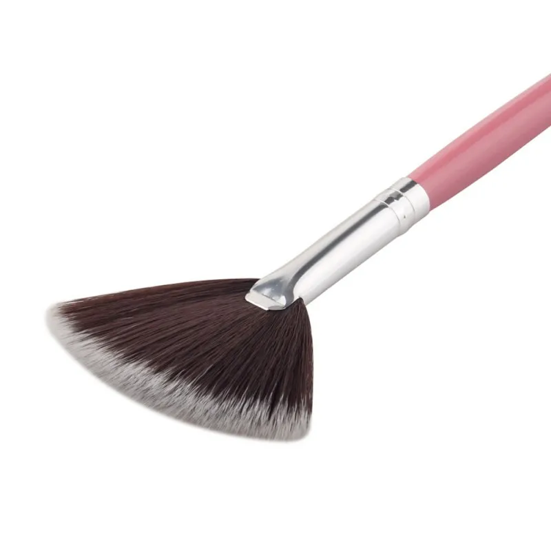 2019 Fan Shape Powder Concealor Blending Finish Highlighter Makeup Brush Nail Art Brush for Makeup Slim 1pcs 2019 Fan Shape Powder Concealor Blending Finish Highlighter Makeup Brush Nail Art Brush for Makeup Slim 1pcs