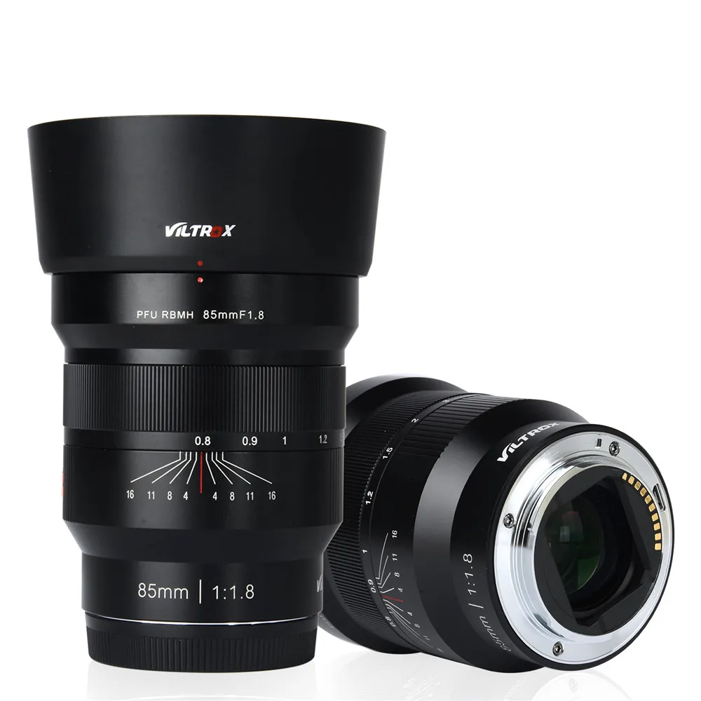 VILTROX 85 мм f/1,8 Полнокадровый ручной объектив с фиксированным фокусом F1.8 для камеры sony E-mount A9 A7M3 A7R3 A6500