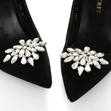 IngeSight. Z 2 подвеска «кусочки» украшение для обуви из стекла женские ножной браслет элегантная обувь зажим для выпускного вечера Свадебные украшения Аксессуары