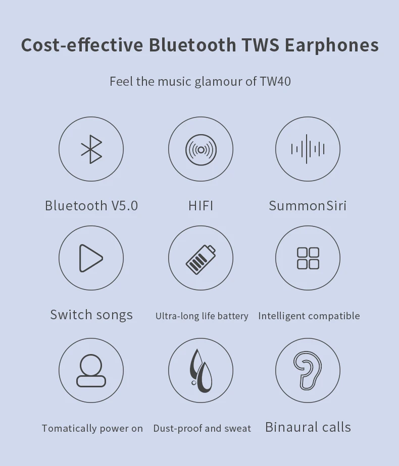 Bluetooth v5.0 tws9000 наушники беспроводные наушники игровые PS гарнитуры Hifi наушники микрофон PK I1000 I 3000 I50000