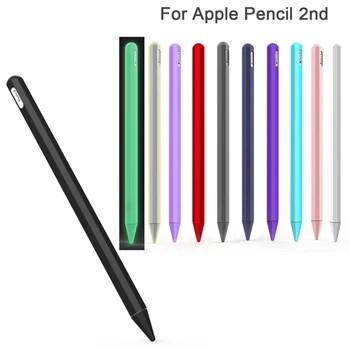 

New Protective Skin Soft Silicone Case Nib Cover Sleeve Wrap Tip Holder For Apple Pencil 2 iPad Pro Soft Candy Color Dust Proof