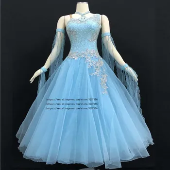 

Ballroom Competition Dance Dresses Women 2018 New Design Waltz dance dress High Quality Elegant Standard Ballroom Dress