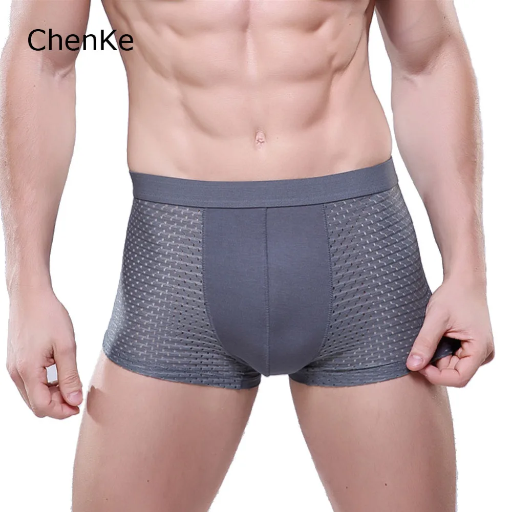 

ChenKe365 Boxer Men Mesh Breathable Cool feeling Men's boxers Shorts transparent mens sexy Underwear 8 Colors M-XXL