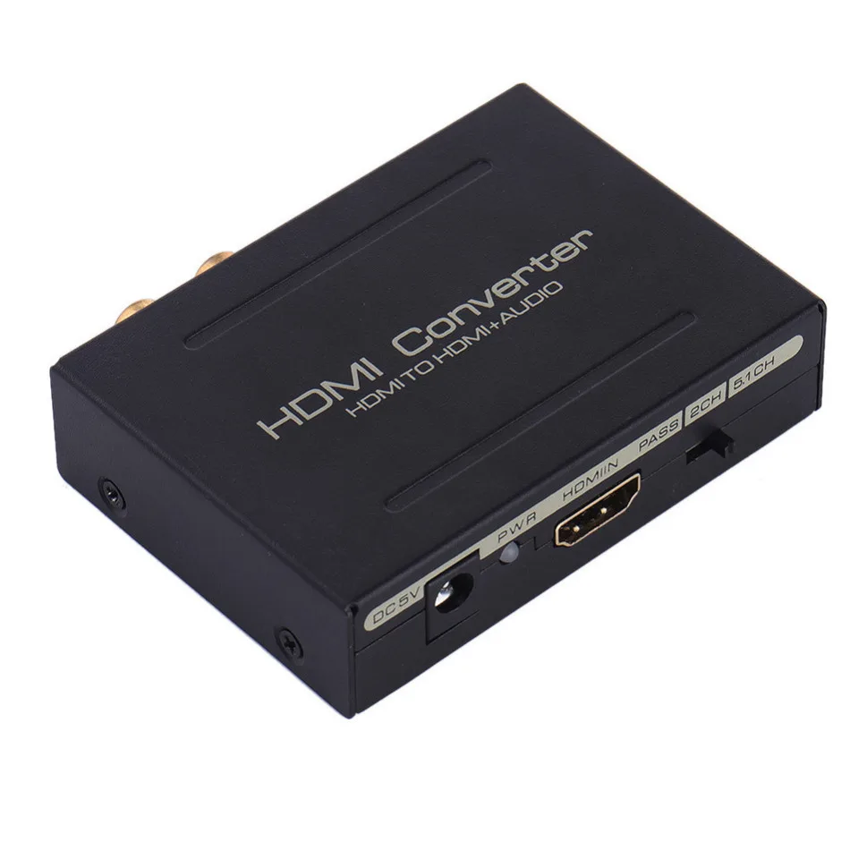 

New 2016 HDMI Optical SPDIF RCA L/R to HDMI Audio Extractor Converter Adapter Splitter  CE473