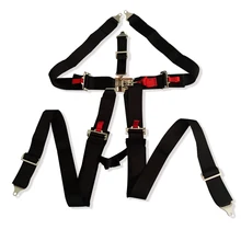 1 фиксатором и ссылке 5-ти точечные ремни безопасности комплект с ультра комфорт тяжелых подплечники черный(для одно место