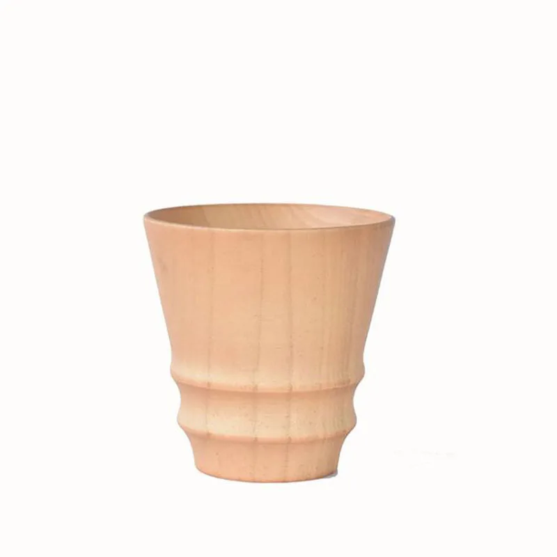 10 шт. ручная деревянная чашка для вода пива, Кофе Питьевая Посуда Деревянные Кружки в японском стиле, кухонные аксессуары, ZA6294 - Цвет: Wooden