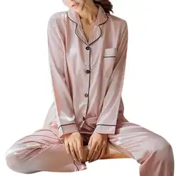 Mrwonder/Женская однотонная Домашняя одежда, пижамный комплект с длинными рукавами, топы с длинными рукавами + длинные штаны, домашняя одежда