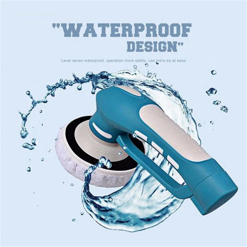 

Car Polishing Mini Cordless Car Polisher Handheld Electric Car Cleaner Machine Waterproof Tool Sets US Plug Waterproof Brushes