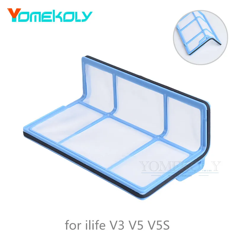 Вакуумные фильтры Замена для ilife V1 V55 V50 V5s V3 + v5 pro v5s Запчасти робота-пылесоса |