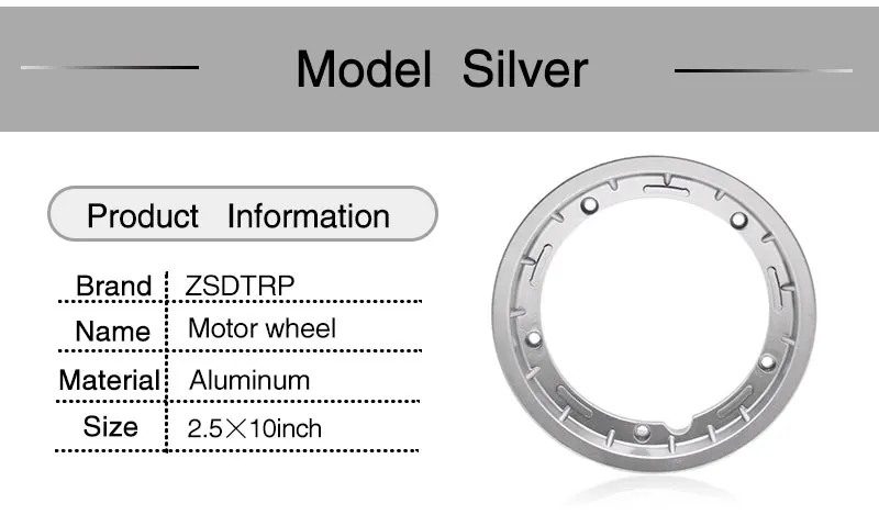 ZSDTRP 2,5*10 дюймов скутер Мотоцикл обода чехол для piaggio Vespa Алюминиевый обод колеса с гайкой заварки ниппель гонки