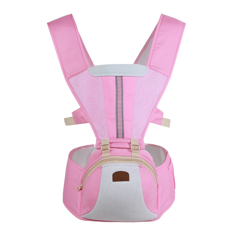 Pink Canguru Новорожденный ребенок многофункциональная переноска стулообразные ходунки слинг удерживающий ремень рюкзак Хипсит Дети младенческой бедра сиденье - Цвет: Pink
