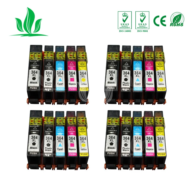 

4 sets 364xl Compatible For hp HP364 364xl ink cartridge for 5510 5515 6510 B010a B109 B110a B110c