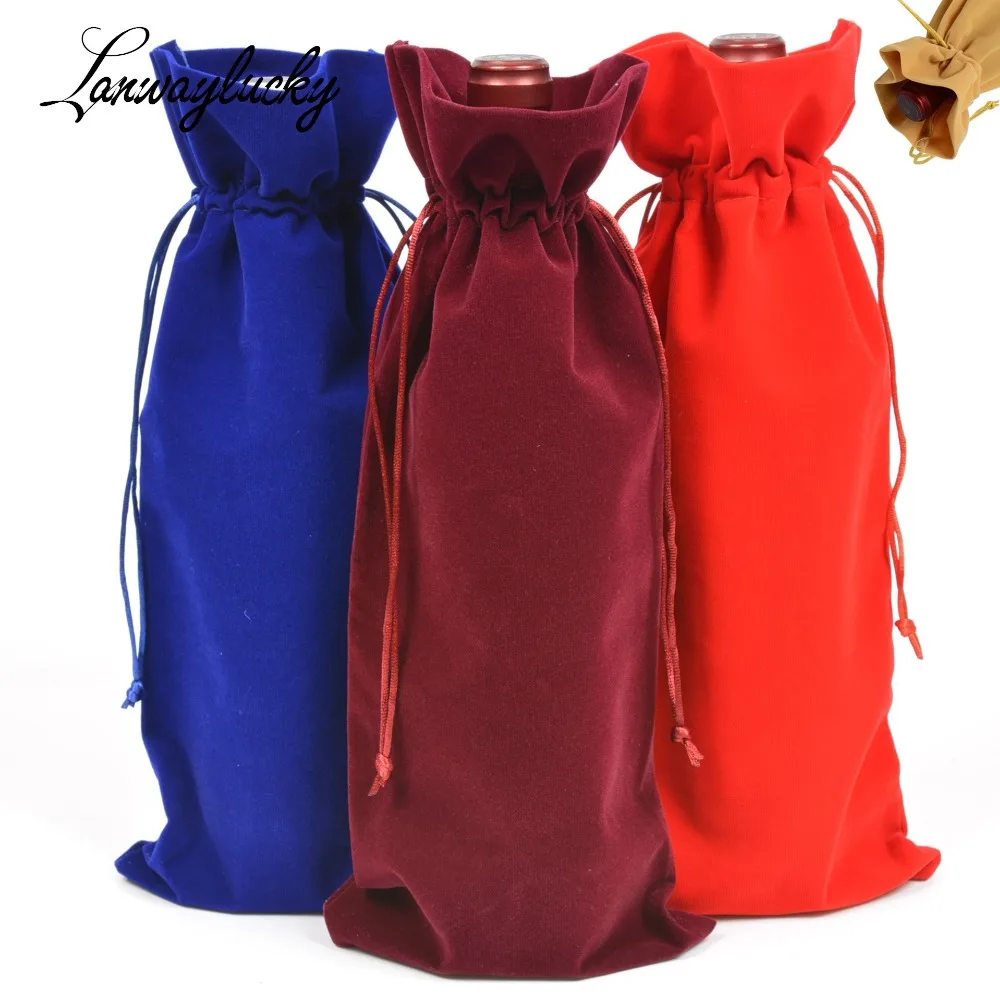 velvet wine bags