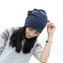 30 шт./лот SINGYOU Модные Полосатые зимние шапки шапка, сезон осень-зима, хлопковый, мягкий тюрбан Кепки Женская бини Лыжная Шапочка