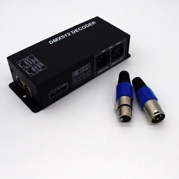 

3 Channel DMX LED Controller DMX512 Decoder with Digital Display Driver Dimmer DC 12 24V for 5050 3528 RGB LED Strip Light ST196