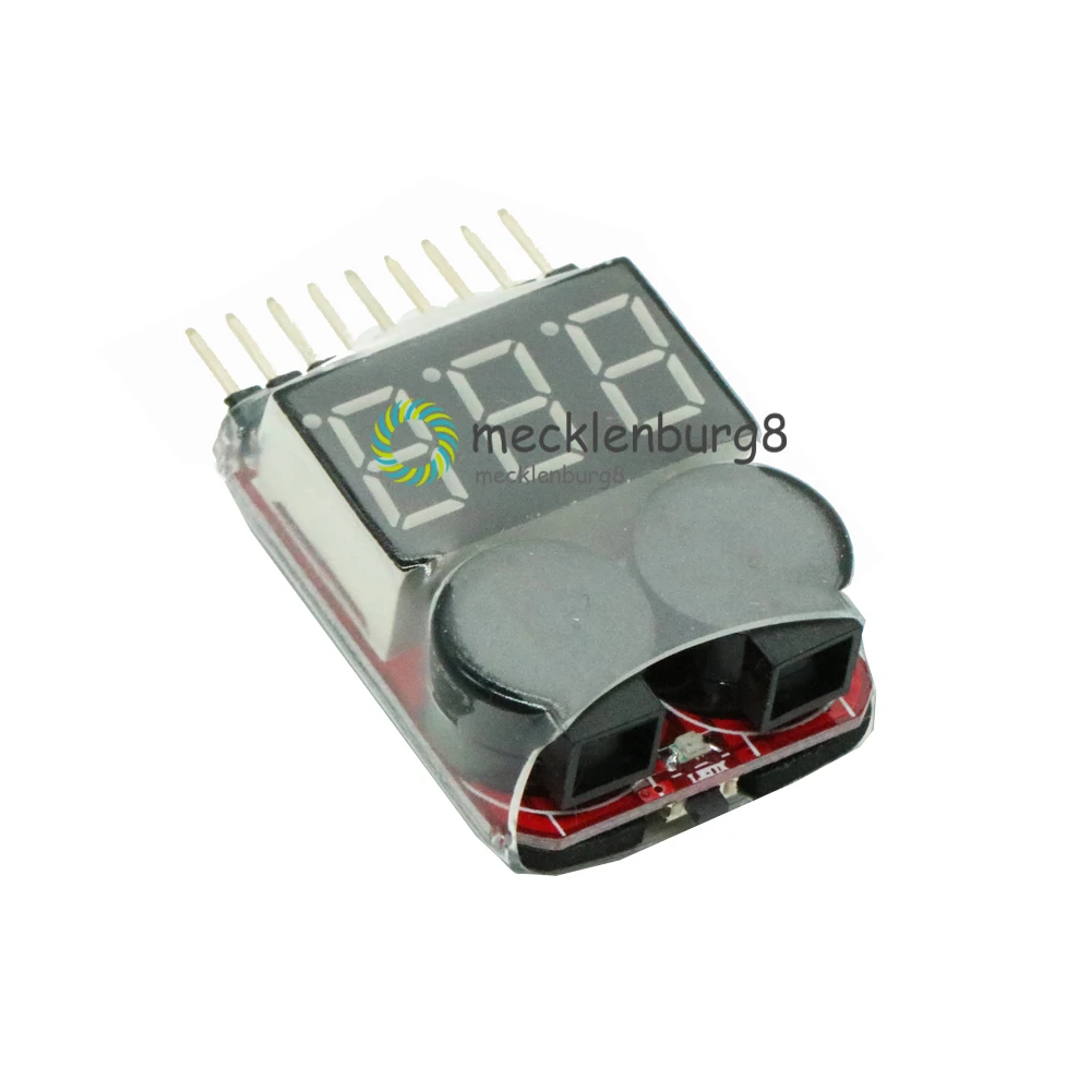 Индикатор 2 в 1 S для 8 Lipo / li ion/Fe индикатор напряжения тестер низкого звуковой