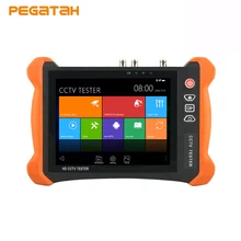 8 дюймов 2 к сенсорный экран H.265 8MP IP камера тестер AHD TVI CVI SDI CVBS 6 в одном CCTV камера тестер Кабель tracer 4 к выход