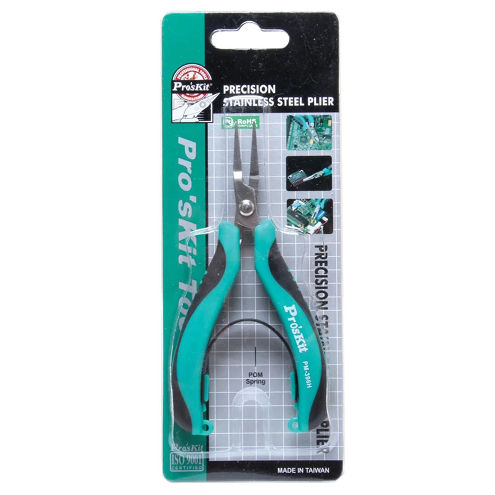 Плоскогубцы Pro'sKit из нержавеющей стали 100% оригинальные плоскогубцы с